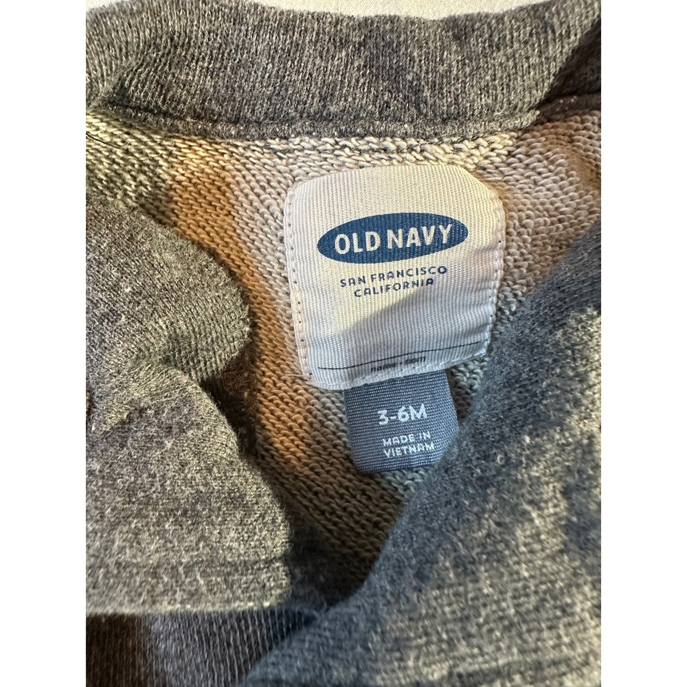 Old Navy Baby Boys Gray Blazer Style Jacket 3-6 Months - Picture 3 of 4